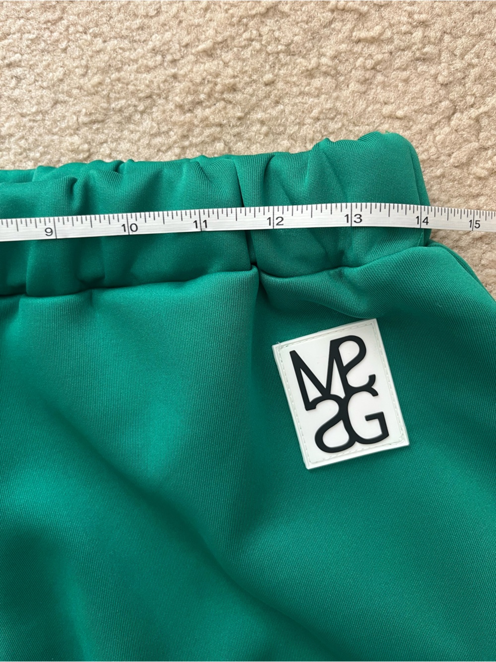 Missguided Green Silk sweatpants Sz S - Picture 4 of 7